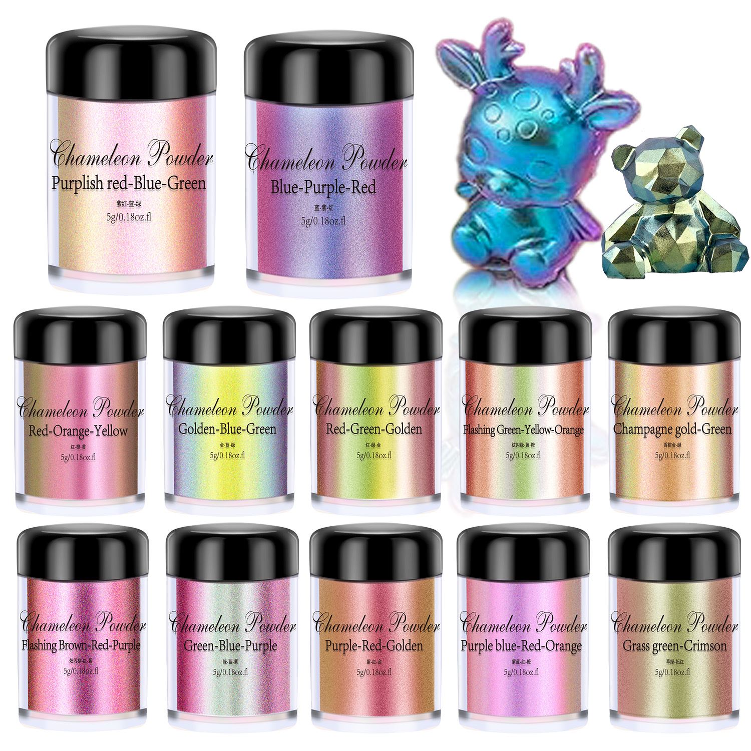 5g Chameleon Powder Nail Stain - Pearl Powder Resin review and price